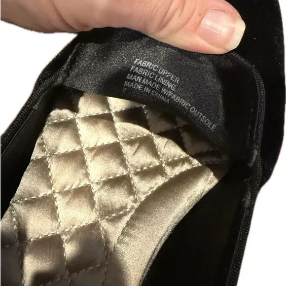 Birdies Black Velvet Flats - Picture 2 of 5